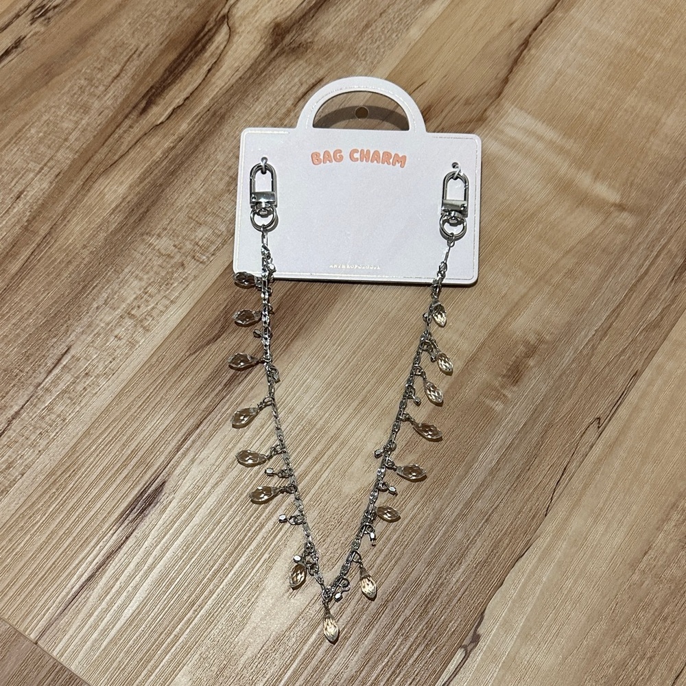 Anthropologie Silver Bag Charm
